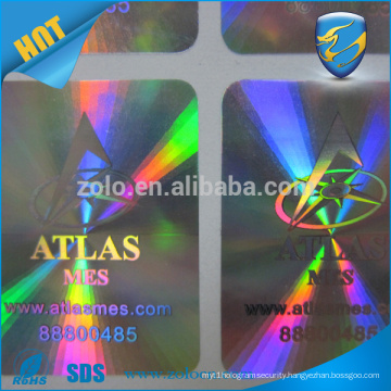 3D Hologram anti counterfeiting sticker , laser security label sticker custom
